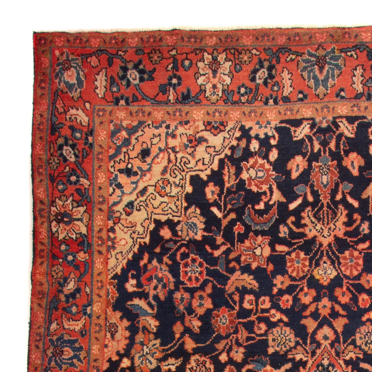 Nahavand Teppich 197x364cm - Perserteppich - dunkelblau