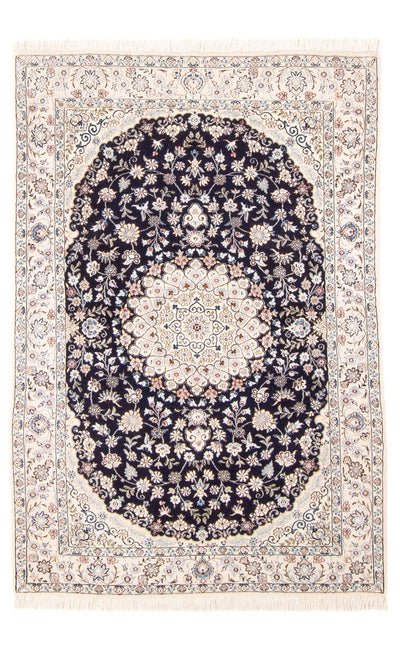 Nain - 6La Teppich 97x150cm - Perserteppich - dunkelblau