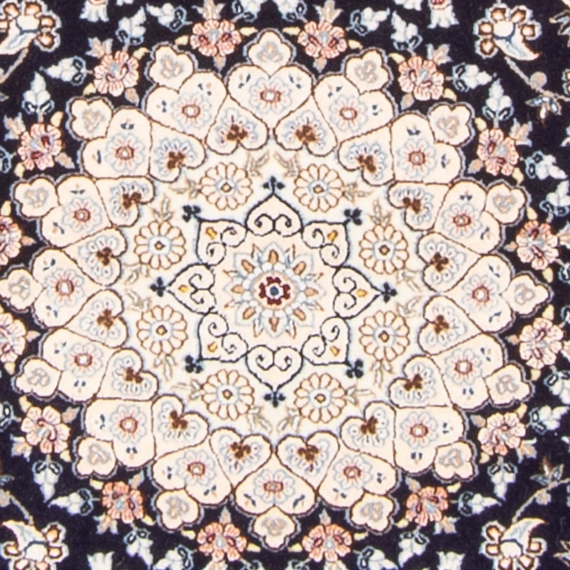Nain - 6La Teppich 97x150cm - Perserteppich - dunkelblau