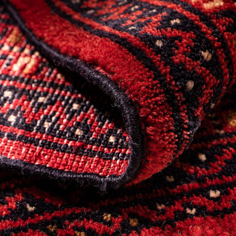 Turkaman Teppich 67x88cm - Orientteppich - dunkelrot