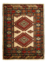 Turkaman Teppich 67x94cm - Orientteppich - beige – product image