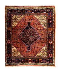 Ardebil Teppich 77x91cm - Perserteppich - hellrot – product image