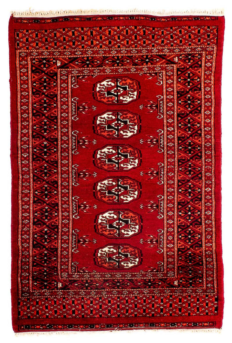 Pakistan Teppich 62x94cm - Orientteppich - rot