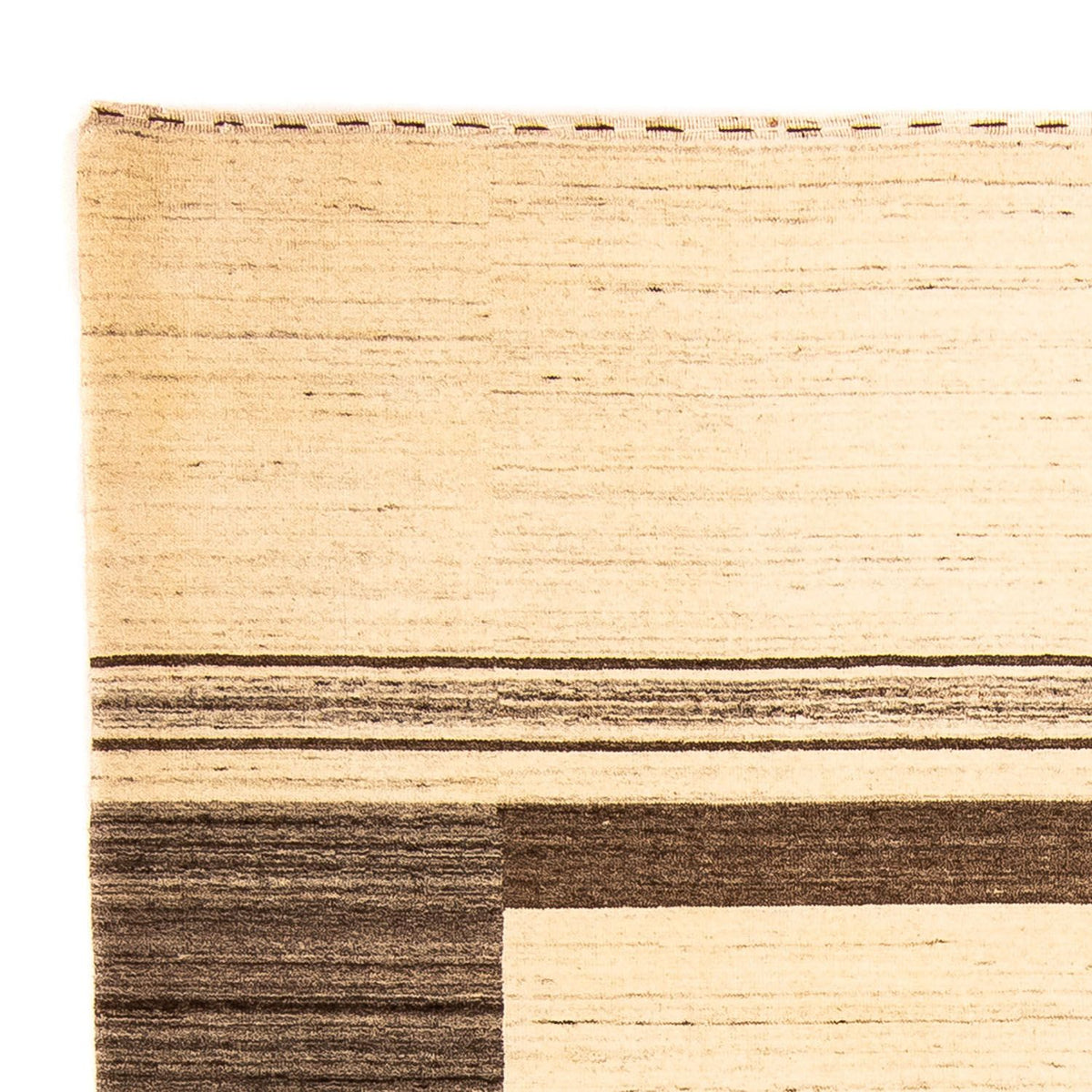 Indo Loribaft Teppich 146x205cm - Wollteppich - beige