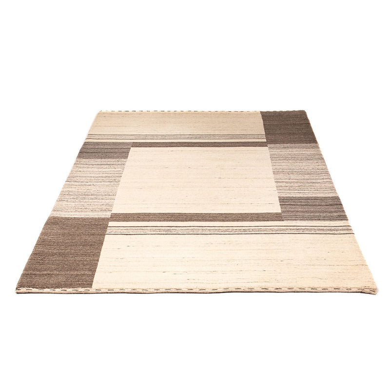 Indo Loribaft Teppich 146x205cm - Wollteppich - beige