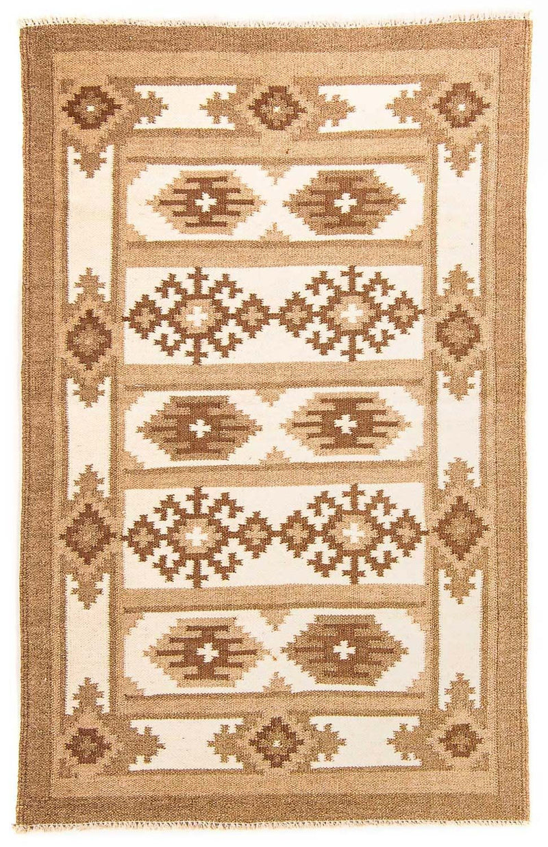 Kelim Modern Teppich 92x149cm - beige