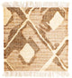 Kelim Modern Teppich 62x63cm - hellbraun