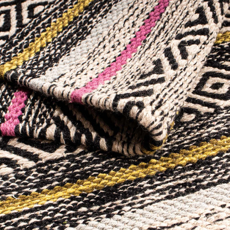 Kelim Modern Teppich 58x96cm - mehrfarbig