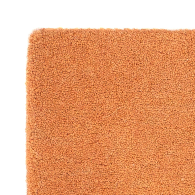 Nepal Teppich 44x49cm - Wollteppich - orange