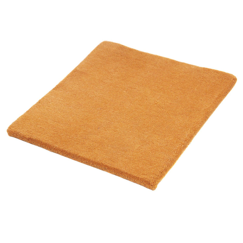 Nepal Teppich 44x49cm - Wollteppich - orange