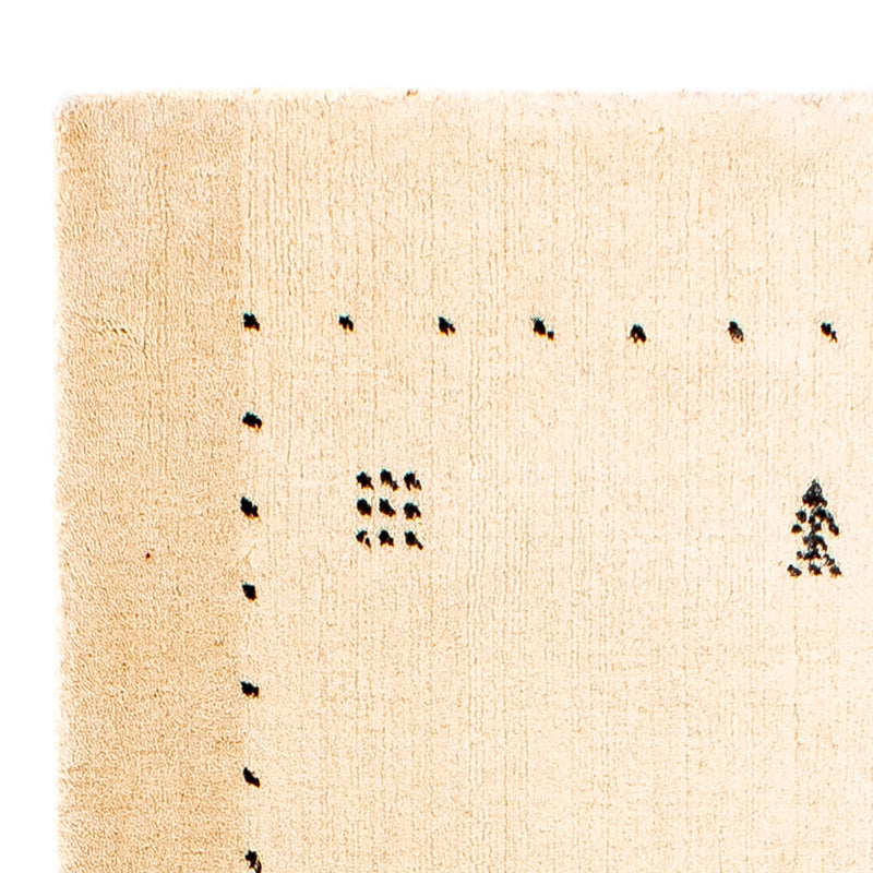 Indo Loribaft Teppich 63x93cm - Wollteppich - beige