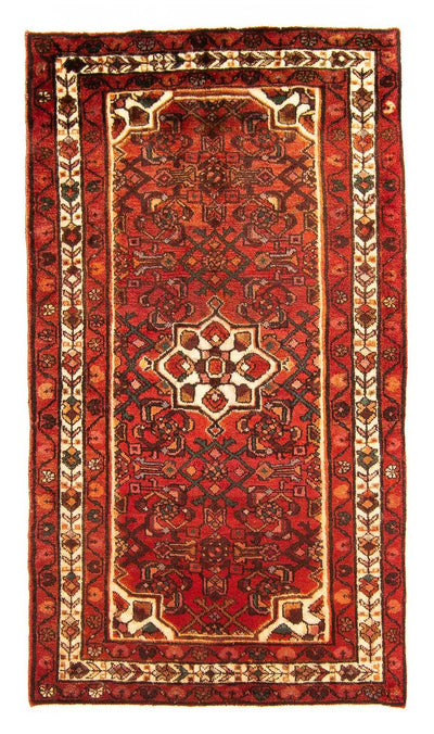 Hosseinabad Teppich 106x176cm - Perserteppich - dunkelrot