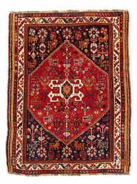 Ghashghai Teppich 115x142cm - Perserteppich - dunkelrot – product image