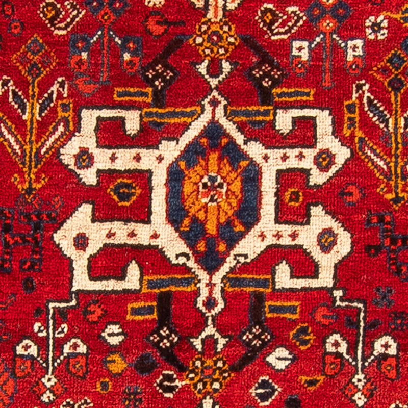 Ghashghai Teppich 115x142cm - Perserteppich - dunkelrot