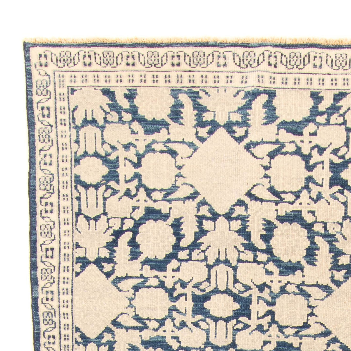 Designer Teppich 185x279cm - dunkelblau