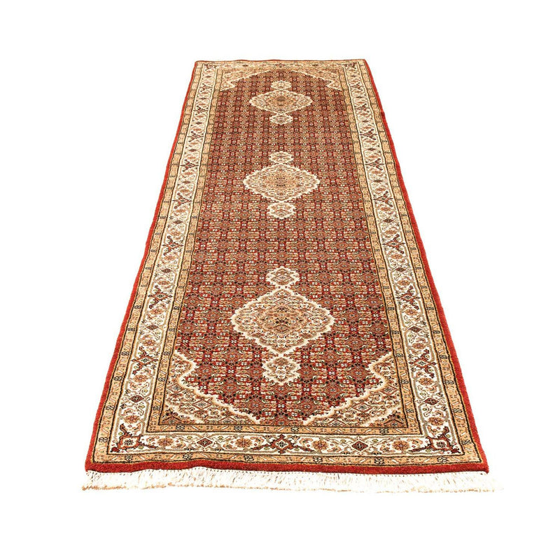 Indo Täbriz Teppich 83x296cm - Orientteppich - dunkelrot