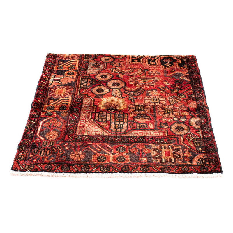 Nahavand Teppich 82x92cm - Perserteppich - dunkelrot