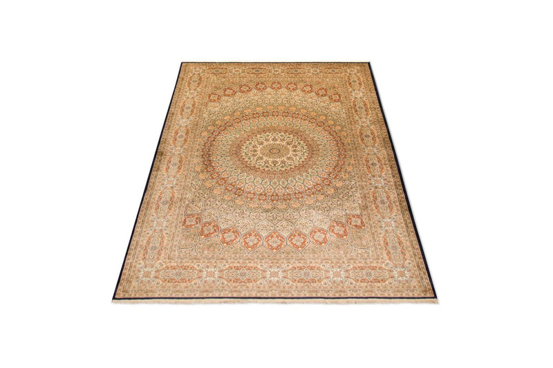 Kaschmir Seide Teppich 197x287cm - Orientteppich - mehrfarbig