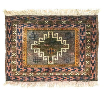 Afghan Teppich 47x64cm - Orientteppich - mehrfarbig