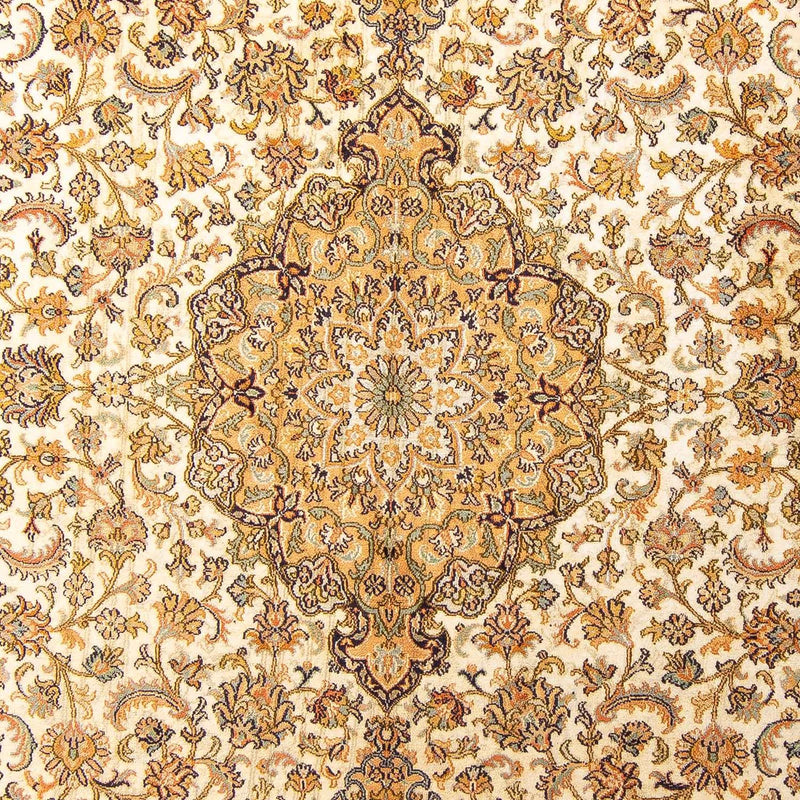 Kaschmir Seide Teppich 215x302cm - Orientteppich - beige