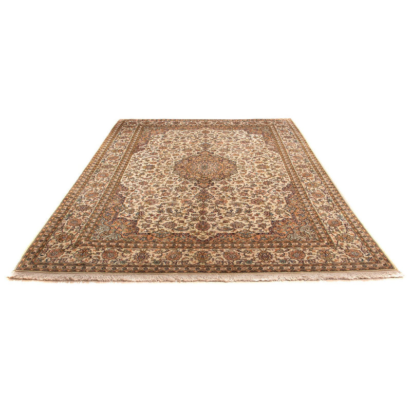 Kaschmir Seide Teppich 215x302cm - Orientteppich - beige