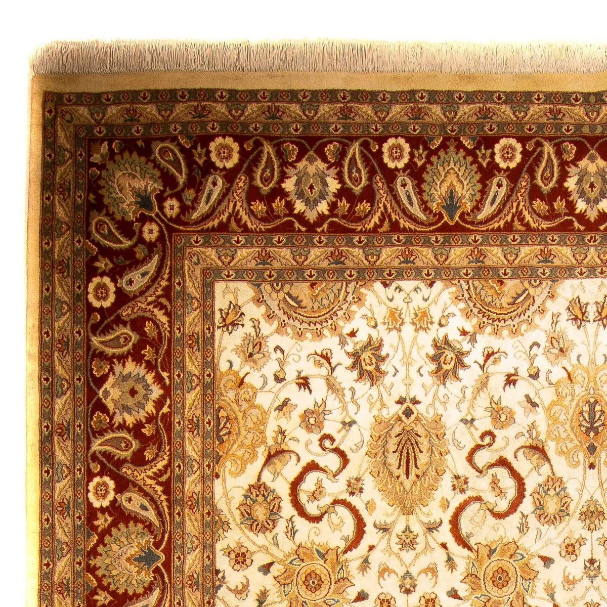 Indo Täbriz Teppich 247x315cm - Orientteppich - beige