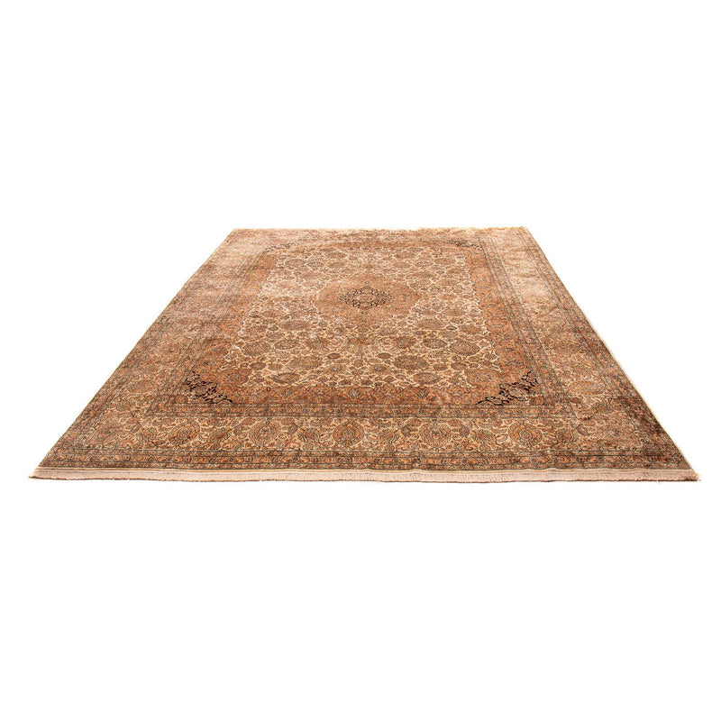 Kaschmir Seide Teppich 307x410cm - Orientteppich - hellbraun