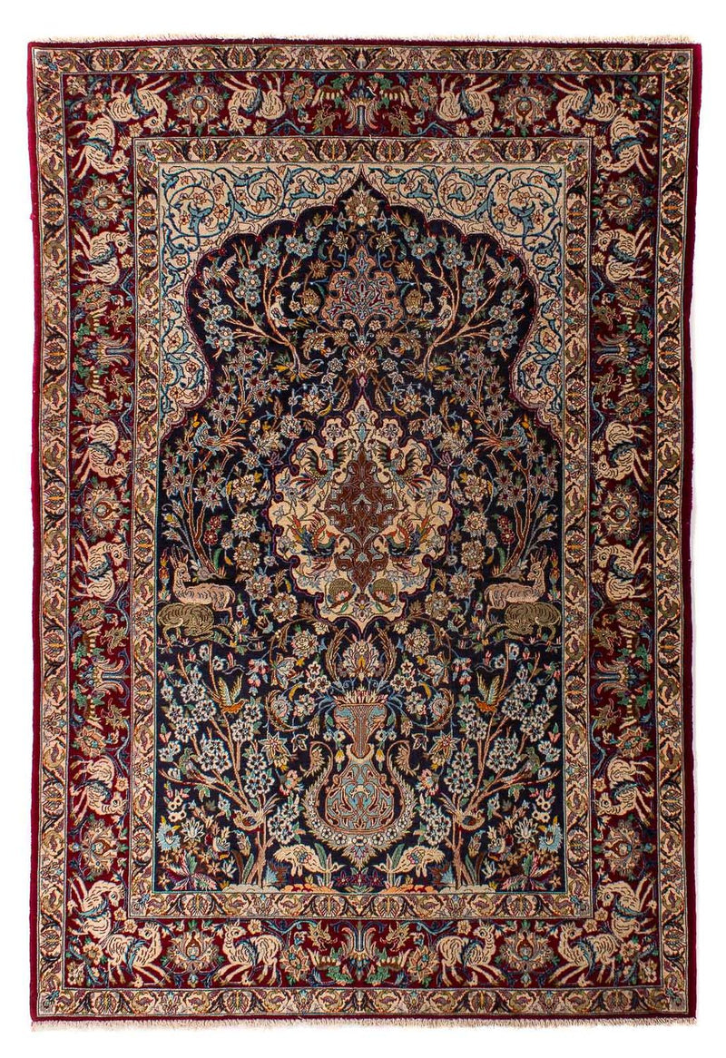 Perserteppich - Isfahan - Premium 117 x 173 cm - dunkelblau
