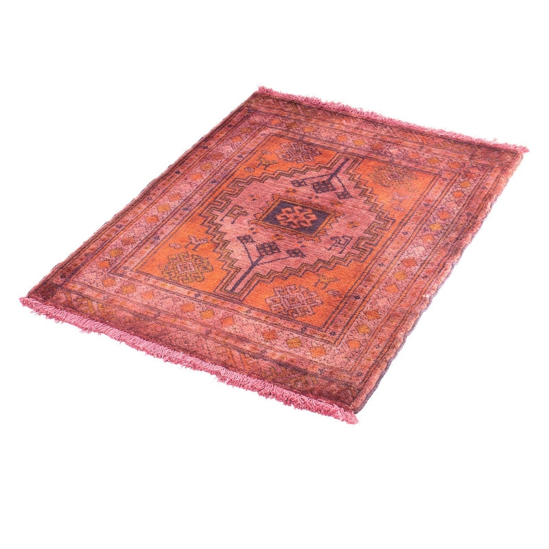 Orientteppich 67 x 80 cm - hellrot
