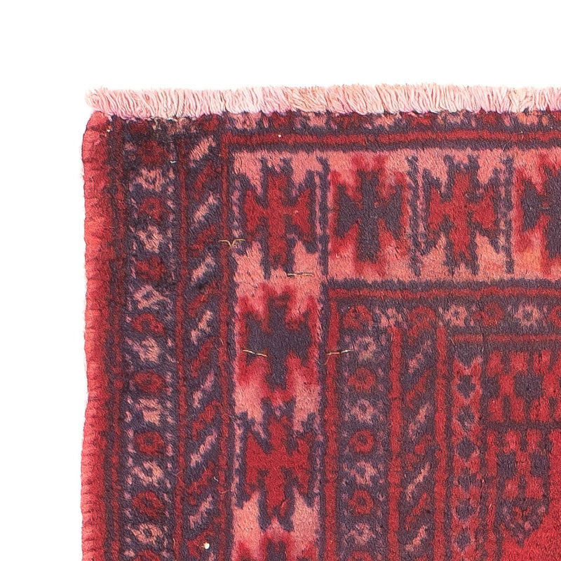 Turkaman Teppich 61x82cm - Orientteppich - dunkelrot