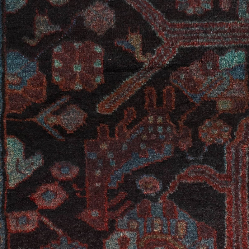 Nahavand Teppich 95x134cm - Perserteppich - dunkelblau