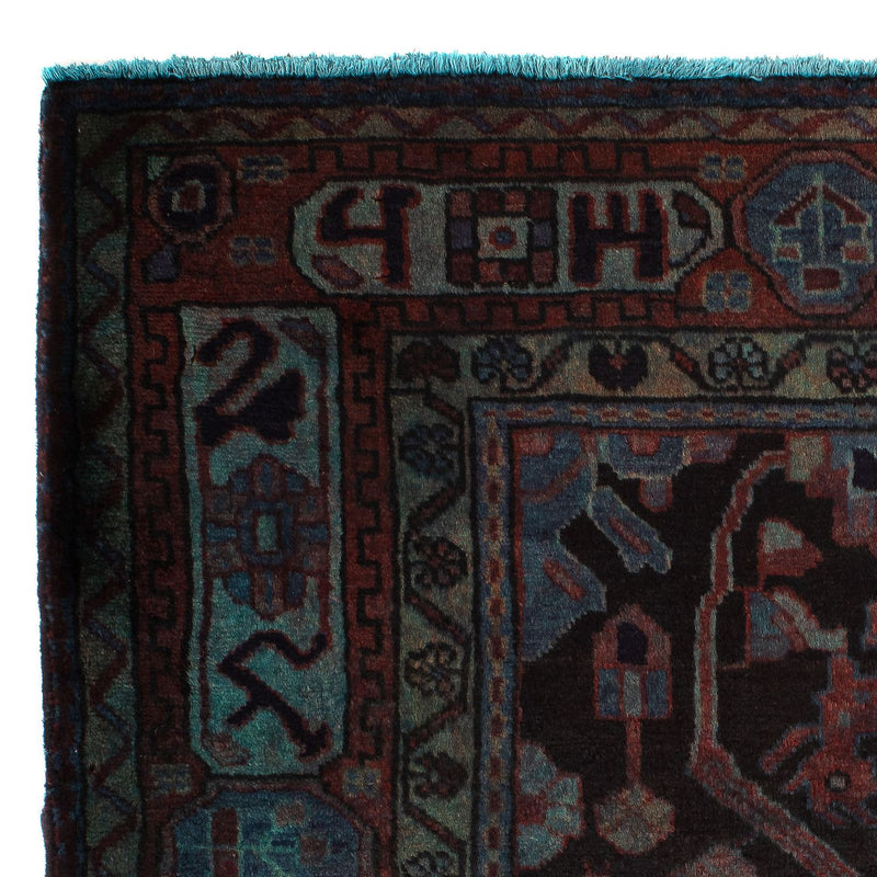 Nahavand Teppich 95x134cm - Perserteppich - dunkelblau