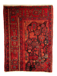 Nahavand Teppich 95x132cm - Perserteppich - dunkelrot – product image
