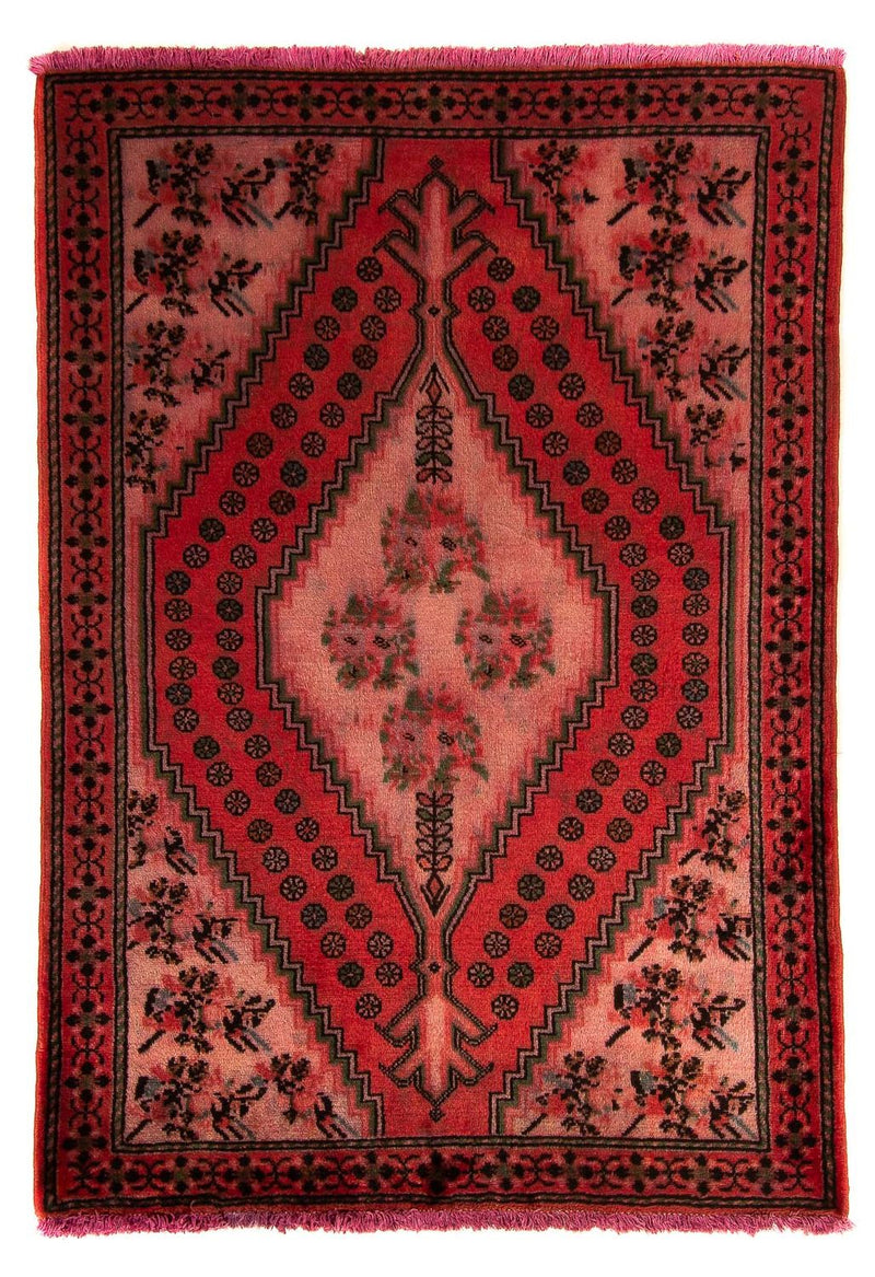 Rudbar Teppich 100x150cm - Perserteppich - dunkelrot
