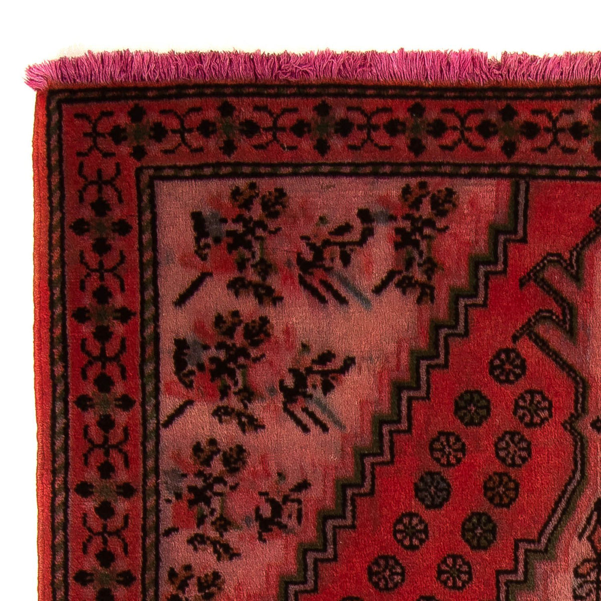 Rudbar Teppich 100x150cm - Perserteppich - dunkelrot