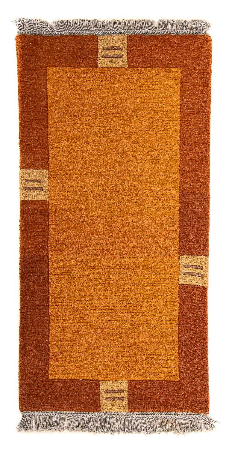 Nepal Teppich 72 x 142 cm - orange