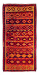 Kelim Teppich Old 145x285cm - mehrfarbig