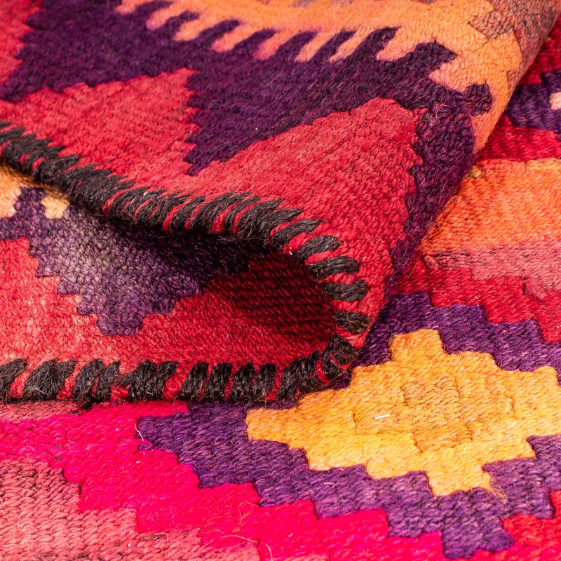 Kelim Teppich Old 145x285cm - mehrfarbig