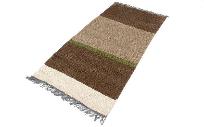 Nepal Teppich 70x140cm - Wollteppich - mehrfarbig