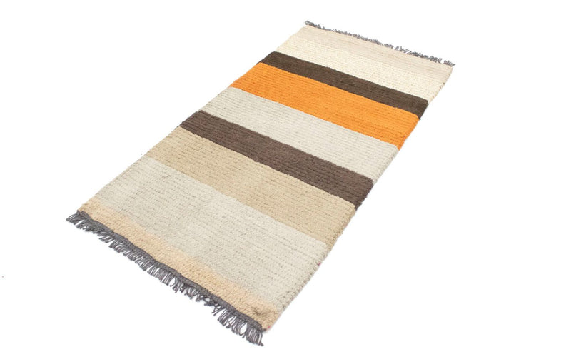 Nepal Teppich 70x140cm - Wollteppich - mehrfarbig