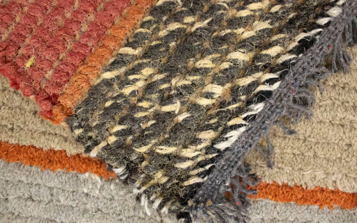 Nepal Teppich 70x140cm - Wollteppich - mehrfarbig