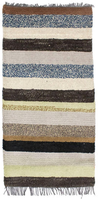 Nepal Teppich 70x140cm - Wollteppich - mehrfarbig – product image