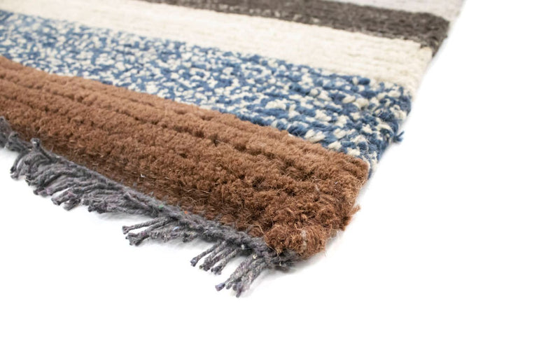 Nepal Teppich 70x140cm - Wollteppich - mehrfarbig