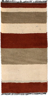 Nepal Teppich 70x140cm - Wollteppich - mehrfarbig – product image