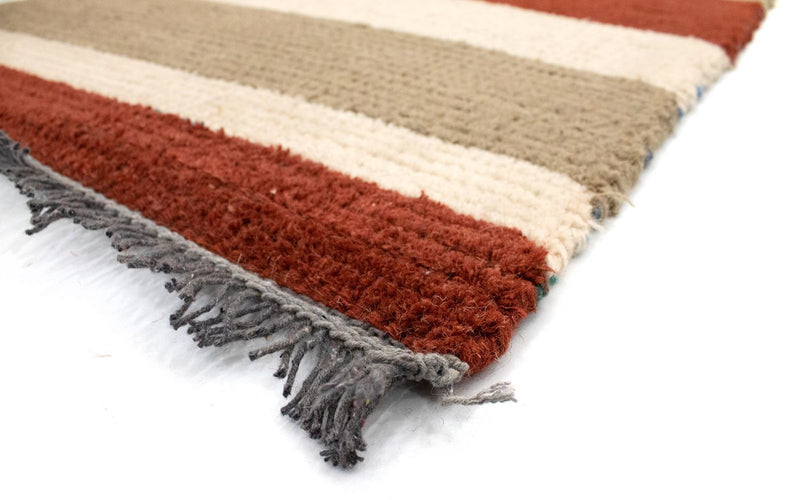Nepal Teppich 70x140cm - Wollteppich - mehrfarbig