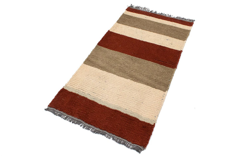 Nepal Teppich 70x140cm - Wollteppich - mehrfarbig