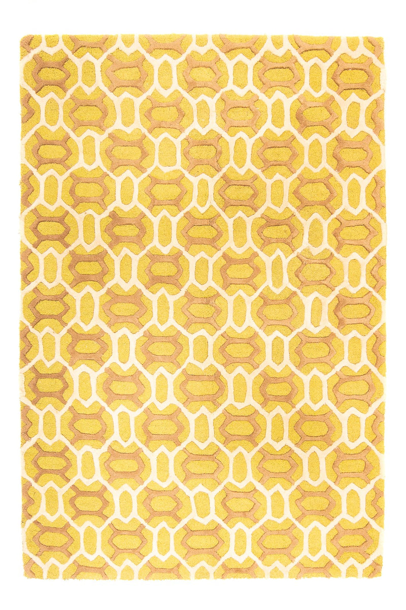 Wollteppich 180x260cm - gelb