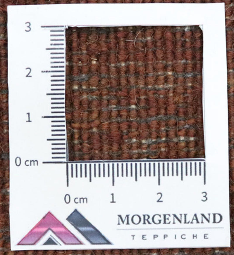 Loribaft Teppich Perser 81x280cm - Wollteppich - braun