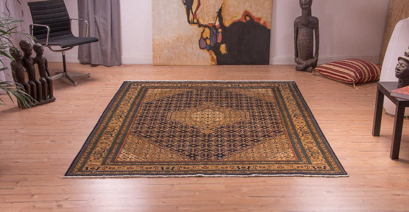 Ardebil Teppich 195x256cm - Perserteppich - blau