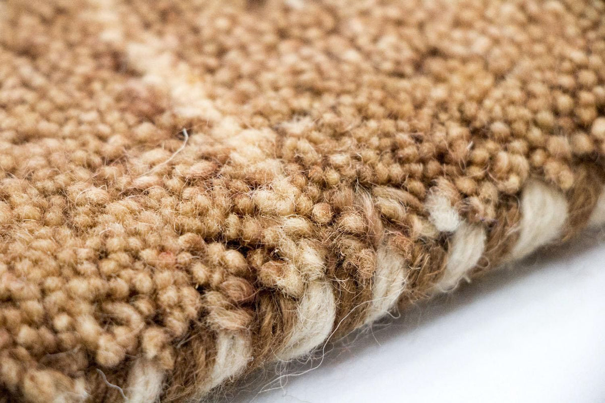 Gabbeh Teppich Indus 142x202cm - Wollteppich - beige